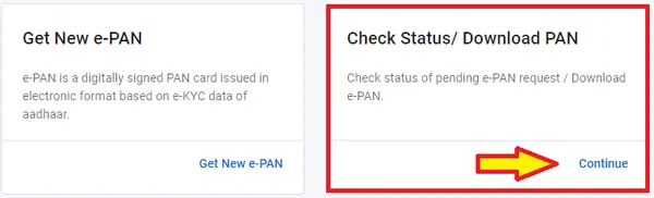 Download e-PAN Card