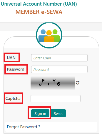 epf account login